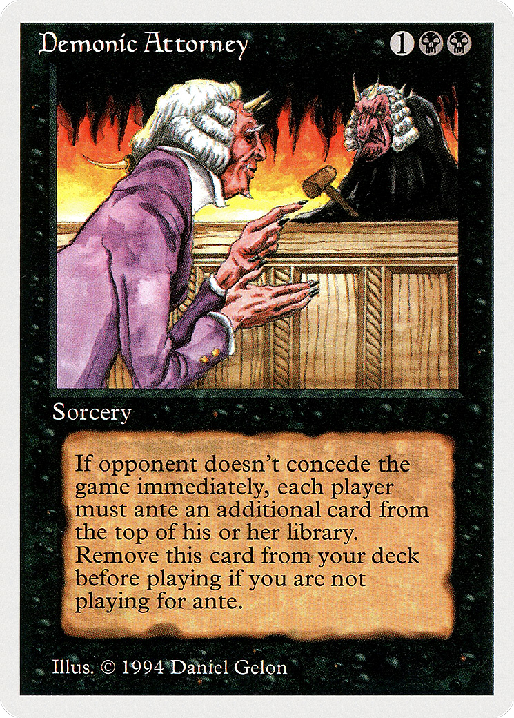Demonic Attorney (SUM-103) [Misc] Summer Magic / Edgar MTG Single Wizards of the Coast