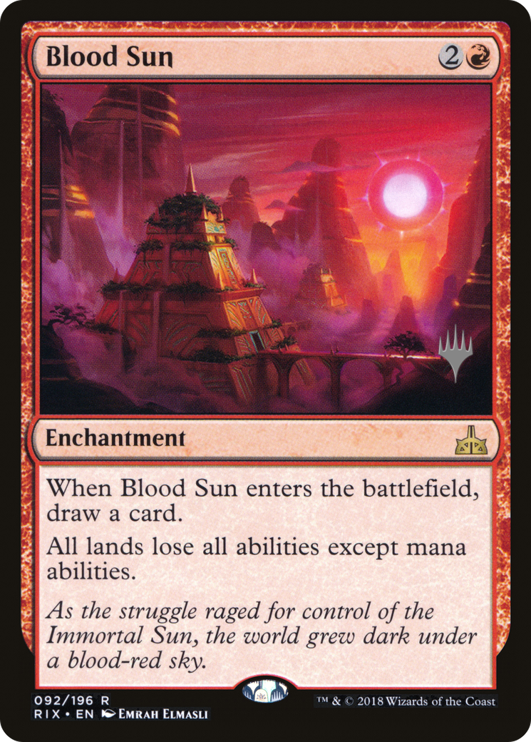 Blood Sun (PPM20-092) [Rivals of Ixalan Promos] MTG Single Wizards of the Coast