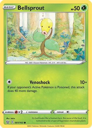 Bellsprout (1/163) Reverse Holofoil [SWSH: Battle Styles] Pokemon Single Pokémon