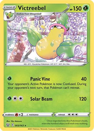 Victreebel (3/163) Reverse Holofoil [SWSH: Battle Styles] Pokemon Single Pokémon