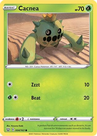Cacnea (4/163) [SWSH: Battle Styles] Pokemon Single Pokémon