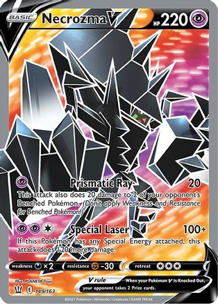 Necrozma V (Full Art) (149/163) Holofoil [SWSH: Battle Styles] Pokemon Single Pokémon