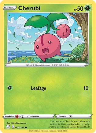 Cherubi (7/163) [SWSH: Battle Styles] Pokemon Single Pokémon