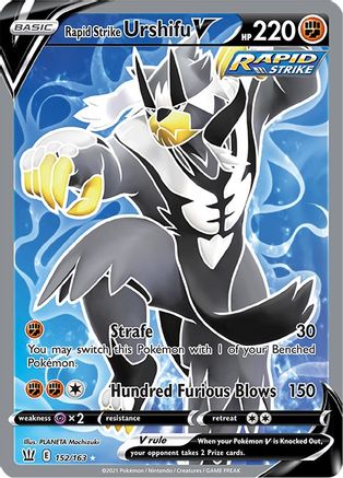 Rapid Strike Urshifu V (Full Art) (152/163) Holofoil [SWSH: Battle Styles] Pokemon Single Pokémon