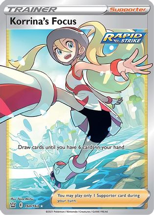 Korrina's Focus (Full Art) 160/163 Holofoil [SWSH: Battle Styles] Pokemon Single Pokémon
