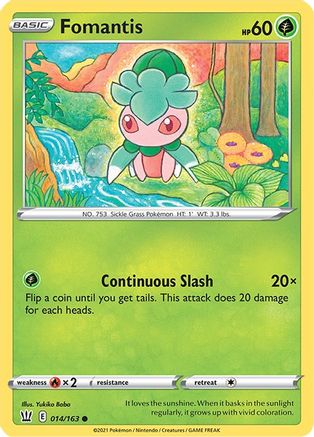 Fomantis (14/163) [SWSH: Battle Styles] Pokemon Single Pokémon