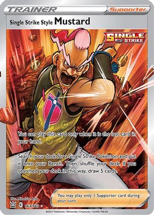 Single Strike Style Mustard (Full Art) 163/163 Holofoil [SWSH: Battle Styles] Pokemon Single Pokémon
