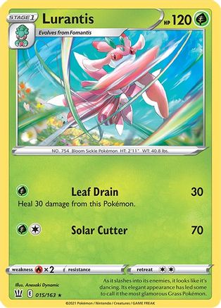 Lurantis (15/163) Reverse Holofoil [SWSH: Battle Styles] Pokemon Single Pokémon