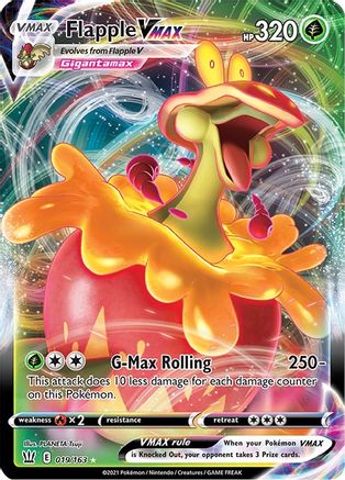 Flapple VMAX (19/163) Holofoil [SWSH: Battle Styles] Pokemon Single Pokémon