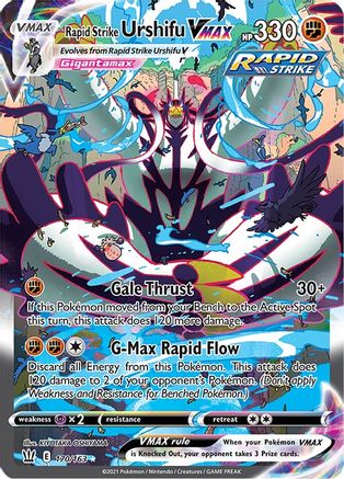 Rapid Strike Urshifu VMAX (Alternate Art Secret) (170/163) Holofoil [SWSH: Battle Styles] Pokemon Single Pokémon