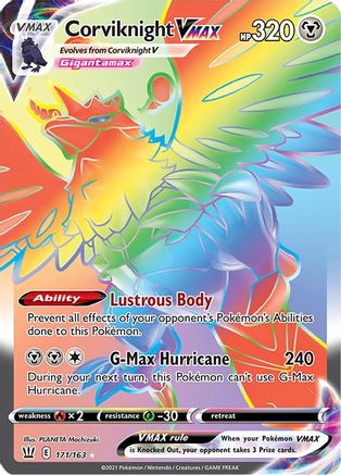 Corviknight VMAX (Secret) (171/163) Holofoil [SWSH: Battle Styles] Pokemon Single Pokémon