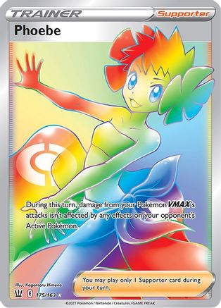 Phoebe (Secret) (175/163) Holofoil [SWSH: Battle Styles] Pokemon Single Pokémon