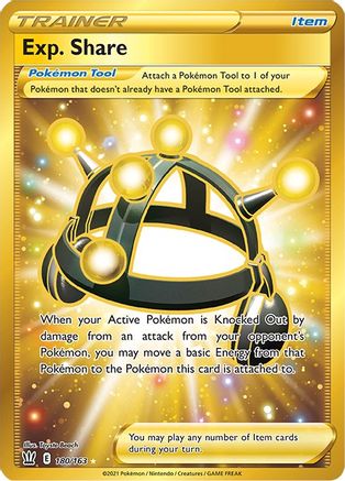 Exp. Share (Secret) (180/163) Holofoil [SWSH: Battle Styles] Pokemon Single Pokémon