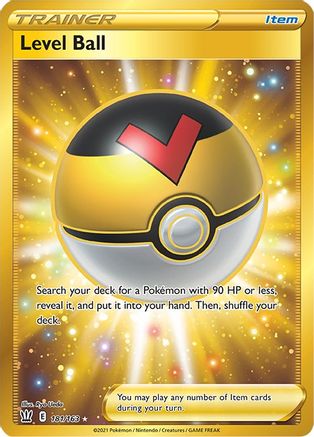 Level Ball (Secret) (181/163) Holofoil [SWSH: Battle Styles] Pokemon Single Pokémon