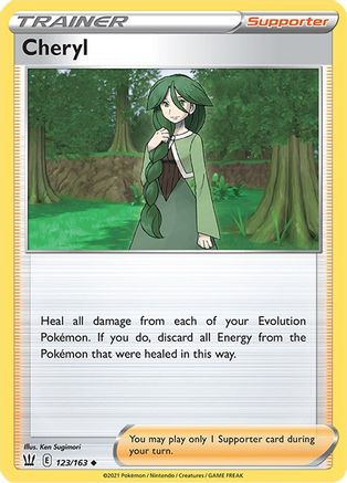 Cheryl (123/163) Reverse Holofoil [SWSH: Battle Styles] Pokemon Single Pokémon