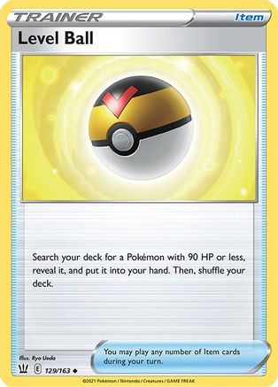Level Ball (129/163) Reverse Holofoil [SWSH: Battle Styles] Pokemon Single Pokémon
