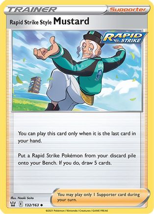 Rapid Strike Style Mustard (132/163) [SWSH: Battle Styles] Pokemon Single Pokémon