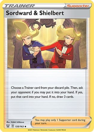 Sordward & Shielbert (135/163) Reverse Holofoil [SWSH: Battle Styles] Pokemon Single Pokémon