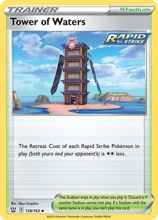 Tower of Waters 138/163 [SWSH: Battle Styles] Pokemon Single Pokémon