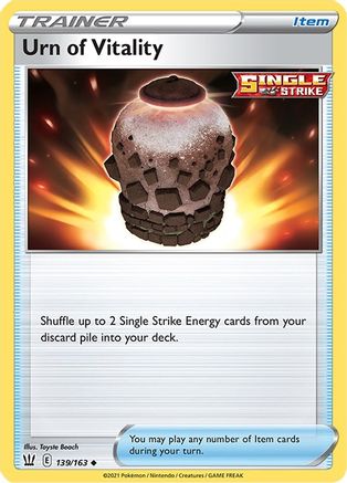 Urn of Vitality (139/163) Reverse Holofoil [SWSH: Battle Styles] Pokemon Single Pokémon