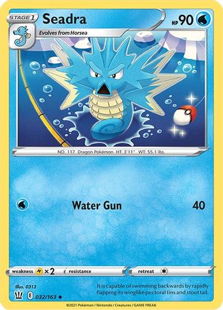 Seadra (32/163) [SWSH: Battle Styles] Pokemon Single Pokémon