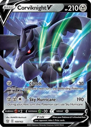 Corviknight V (109/163) Holofoil [SWSH: Battle Styles] Pokemon Single Pokémon