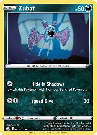 Zubat (89/163) Reverse Holofoil [SWSH: Battle Styles] Pokemon Single Pokémon