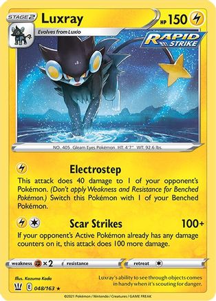 Luxray (48/163) Holofoil [SWSH: Battle Styles] Pokemon Single Pokémon