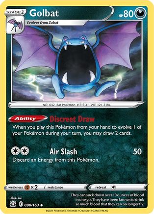 Golbat (90/163) [SWSH: Battle Styles] Pokemon Single Pokémon