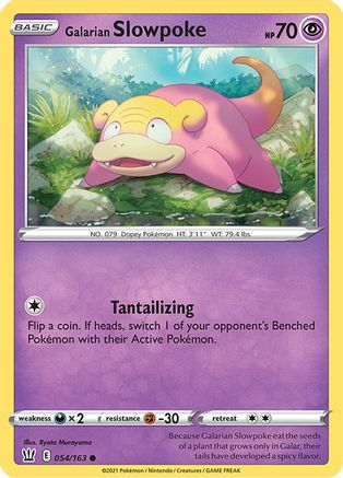 Galarian Slowpoke (54/163) Reverse Holofoil [SWSH: Battle Styles] Pokemon Single Pokémon