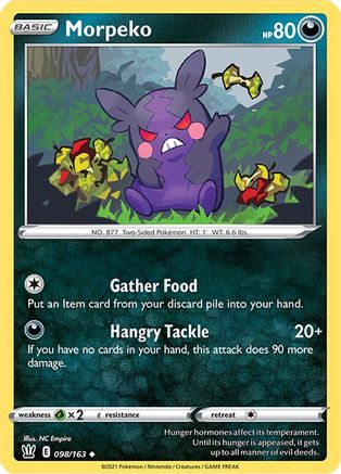 Morpeko (98/163) [SWSH: Battle Styles] Pokemon Single Pokémon