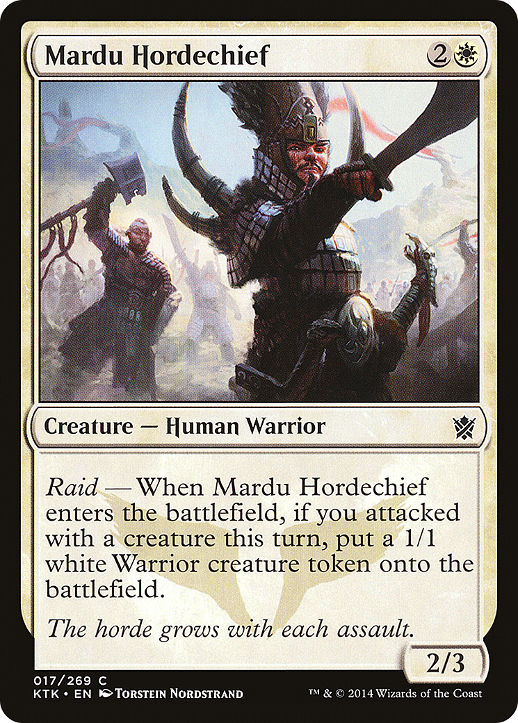 Mardu Hordechief (KTK-017) [Khans of Tarkir] Foil MTG Single Wizards of the Coast