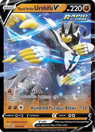 Rapid Strike Urshifu V (87/163) Holofoil [SWSH: Battle Styles] Pokemon Single Pokémon