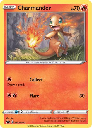 Charmander - SWSH092 (SWSH092/307) Holofoil [Promos: SWSH Promo Cards] Pokemon Single Pokémon