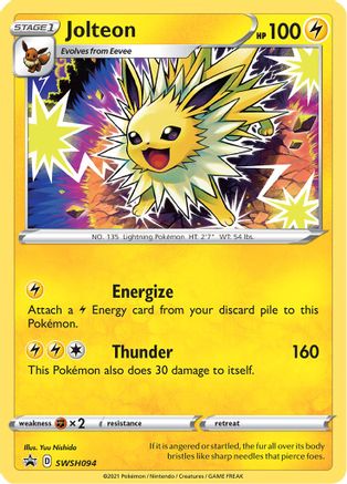 Jolteon - SWSH094 (SWSH094/307) Holofoil [Promos: SWSH Promo Cards] Pokemon Single Pokémon