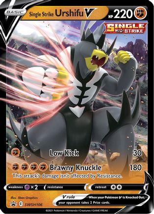 Single Strike Urshifu V - SWSH106 (SWSH106/307) Holofoil [SWSH Sword & Shield Promo Cards] Pokemon Single Pokémon