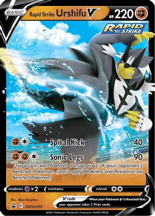 Rapid Strike Urshifu V - SWSH107 (SWSH107/307) Holofoil [Promos: SWSH Promo Cards] Pokemon Single Pokémon
