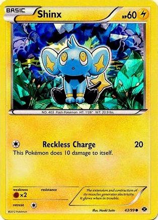 Shinx - 43/99 (Cracked Ice Holo) () Holofoil [Misc: Blister Exclusives] Pokemon Single Pokémon