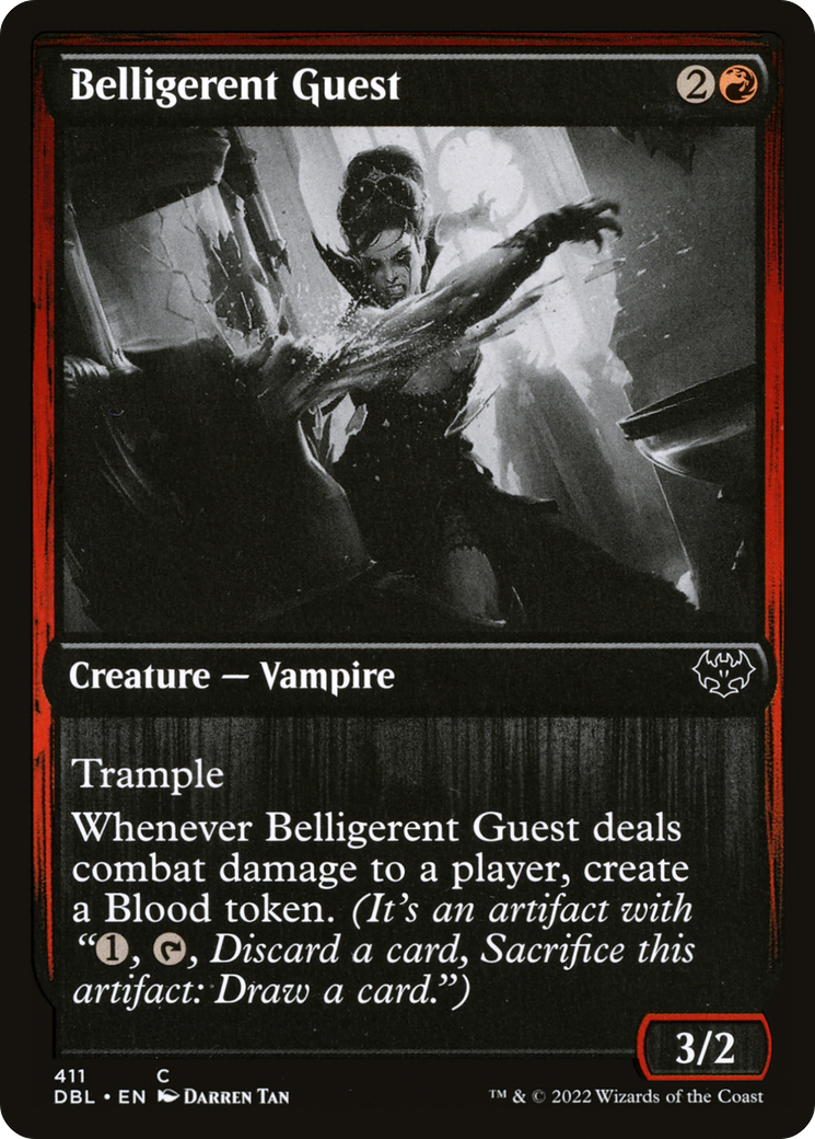 Belligerent Guest (DBL-411) [Innistrad: Double Feature] MTG Single Wizards of the Coast