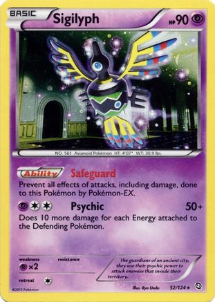 Sigilyph - 52/124 (Cosmos Holo) () Holofoil [Misc: Blister Exclusives] Pokemon Single Pokémon