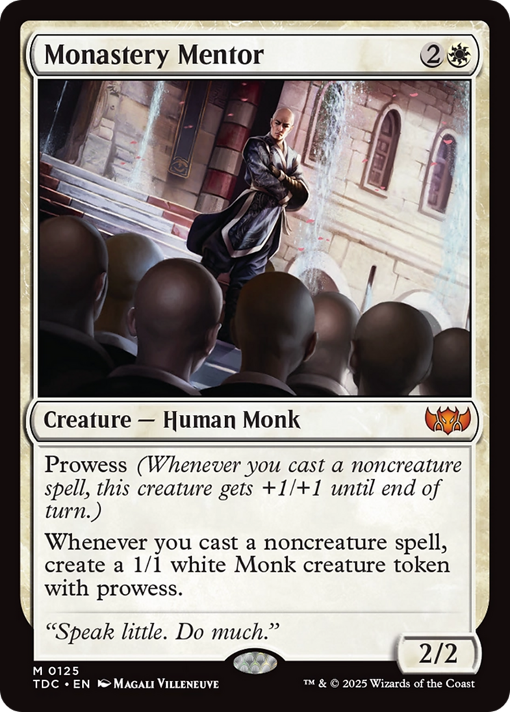 Monastery Mentor (TDC-125) [Commander: Tarkir: Dragonstorm] MTG Single Wizards of the Coast