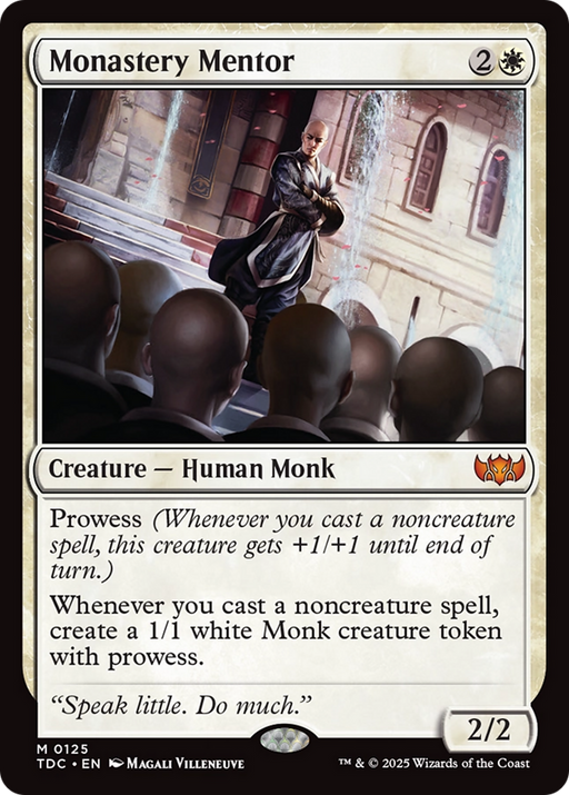 Monastery Mentor (TDC-125) [Commander: Tarkir: Dragonstorm] MTG Single Wizards of the Coast