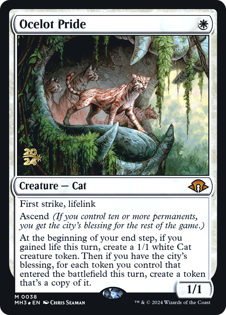 Ocelot Pride (PRE-038) [Modern Horizons 3 Promos] Foil MTG Single Wizards of the Coast