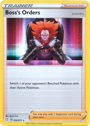 Boss's Orders - 058/072 Holofoil [Misc: Deck Exclusives] Pokemon Single Pokémon
