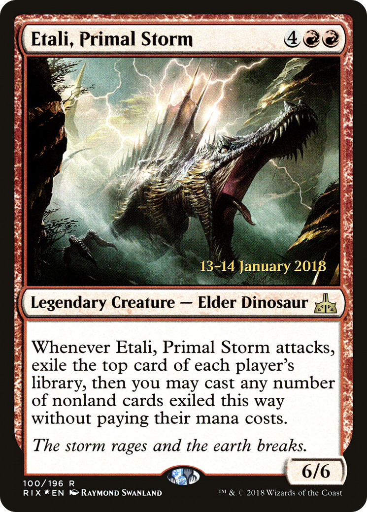 Etali, Primal Storm (RIX) (PRE-100) [Rivals of Ixalan Promos] Foil MTG Single Wizards of the Coast