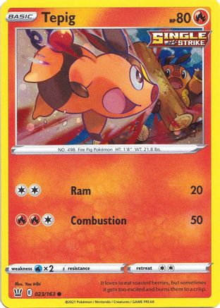 Tepig - 023/163 (Cosmos Holo) Holofoil [Misc: Cards & Products] Pokemon Single Pokémon