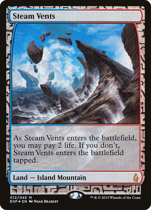 Steam Vents (EXP-012) [Zendikar Expeditions] Foil MTG Single Wizards of the Coast