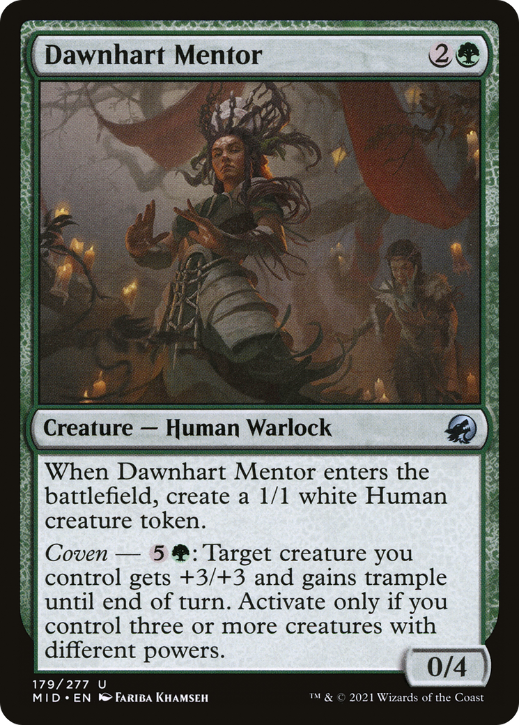 Dawnhart Mentor (MID-179) [Innistrad: Midnight Hunt] Foil MTG Single Wizards of the Coast