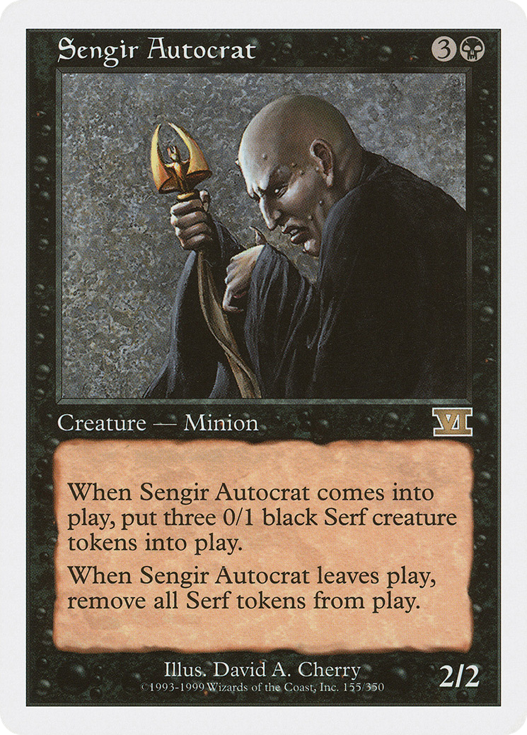 Sengir Autocrat (6ED-155) [Classic Sixth Edition] MTG Single Wizards of the Coast