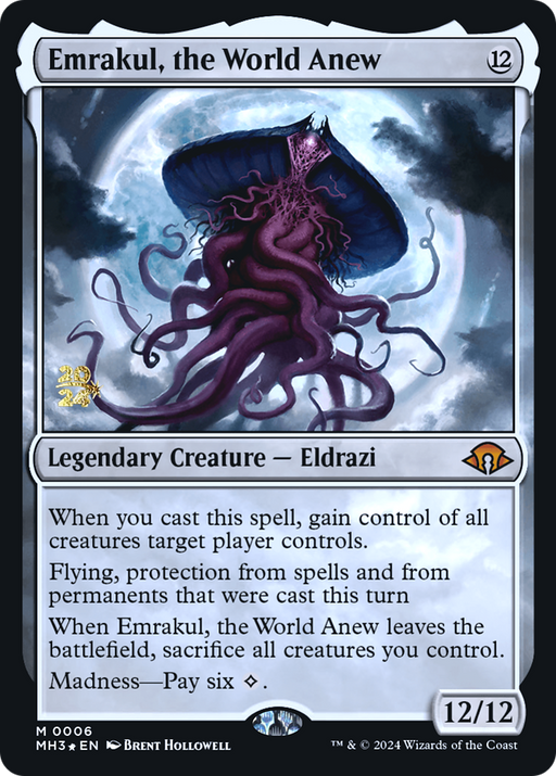 Emrakul, the World Anew (PRE-006) [Modern Horizons 3 Promos] Foil MTG Single Wizards of the Coast